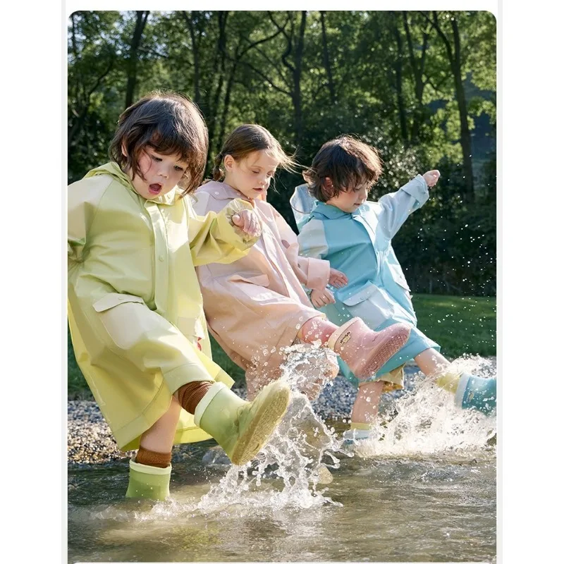 مكافحة زلة الكرتون الأطفال احذية المطر مقاوم للماء Oes للطفل محايد Sle أحذية أطفال للمطر والرطوبة الأحذية في الهواء الطلق