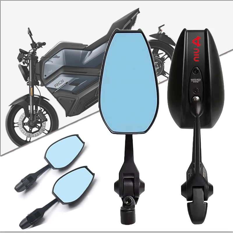 Adjustabale دراجة نارية الجانب مرايا الرؤية الخلفية CNC مرآة الرؤية الخلفية ل Niu Kqi3 Pro M1 N1s Ngt N1 Uqi NQi GT NXT RQi MQi