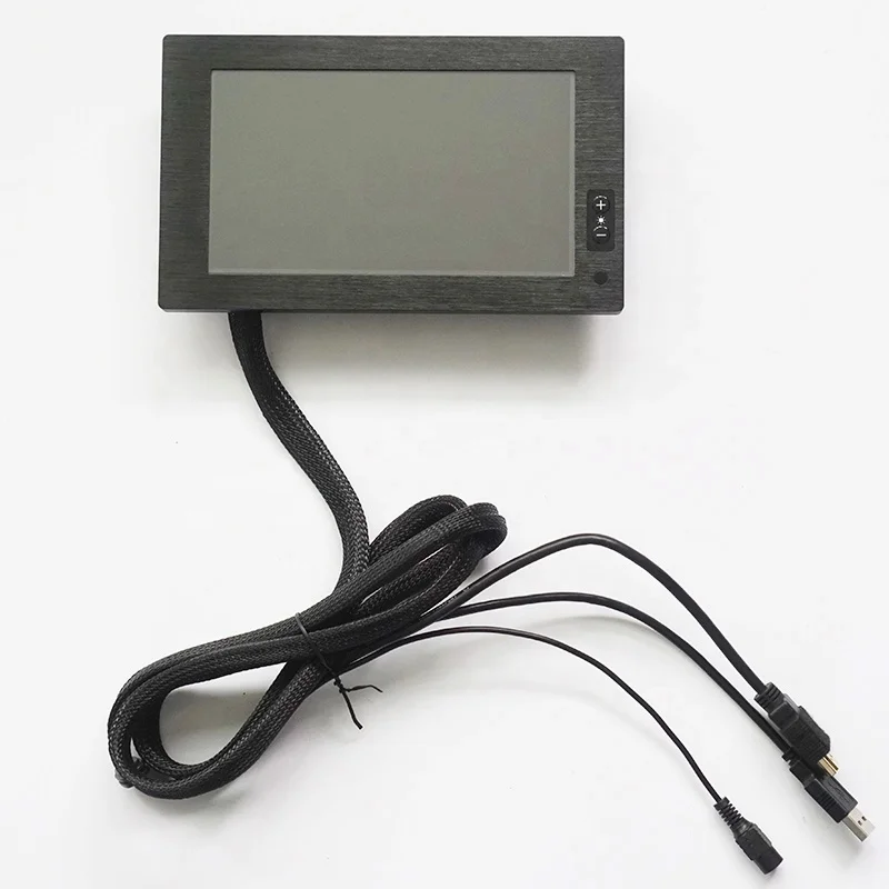 Moniteur à écran tactile LCD avec bouton de gradation de luminosité, lishaus à la lumière du soleil, 1000 nit, 7 pouces