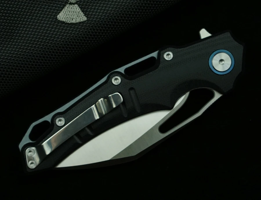 LEMIFSHE JR3502 Real D2 Blade G10 Handle Folding Knife Outdoor Camping Hunting Kitchen Survival Pocket EDC Tool