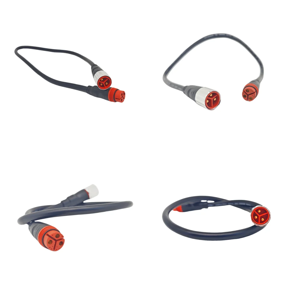 Bafang G062 G063 500W 750W 1000W FAT Motor Cable Adapter Cable Extension Cable Red Plug 50cm Length 12AWG