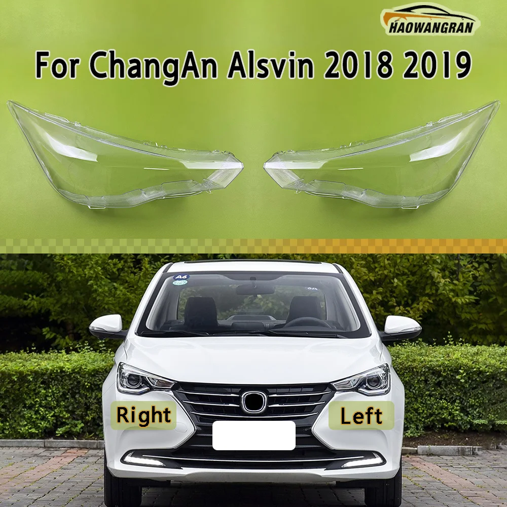 

Headlight Cover Transparent Mask Headlamp Lamp Shell Lens Replace Original Lampshade Plexiglass For ChangAn Alsvin 2018 2019