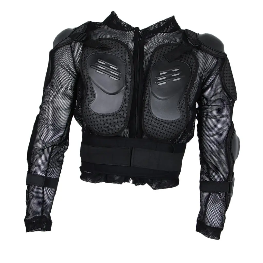 Black Motorcycle Racing Skiing Full Body Protection Jacket