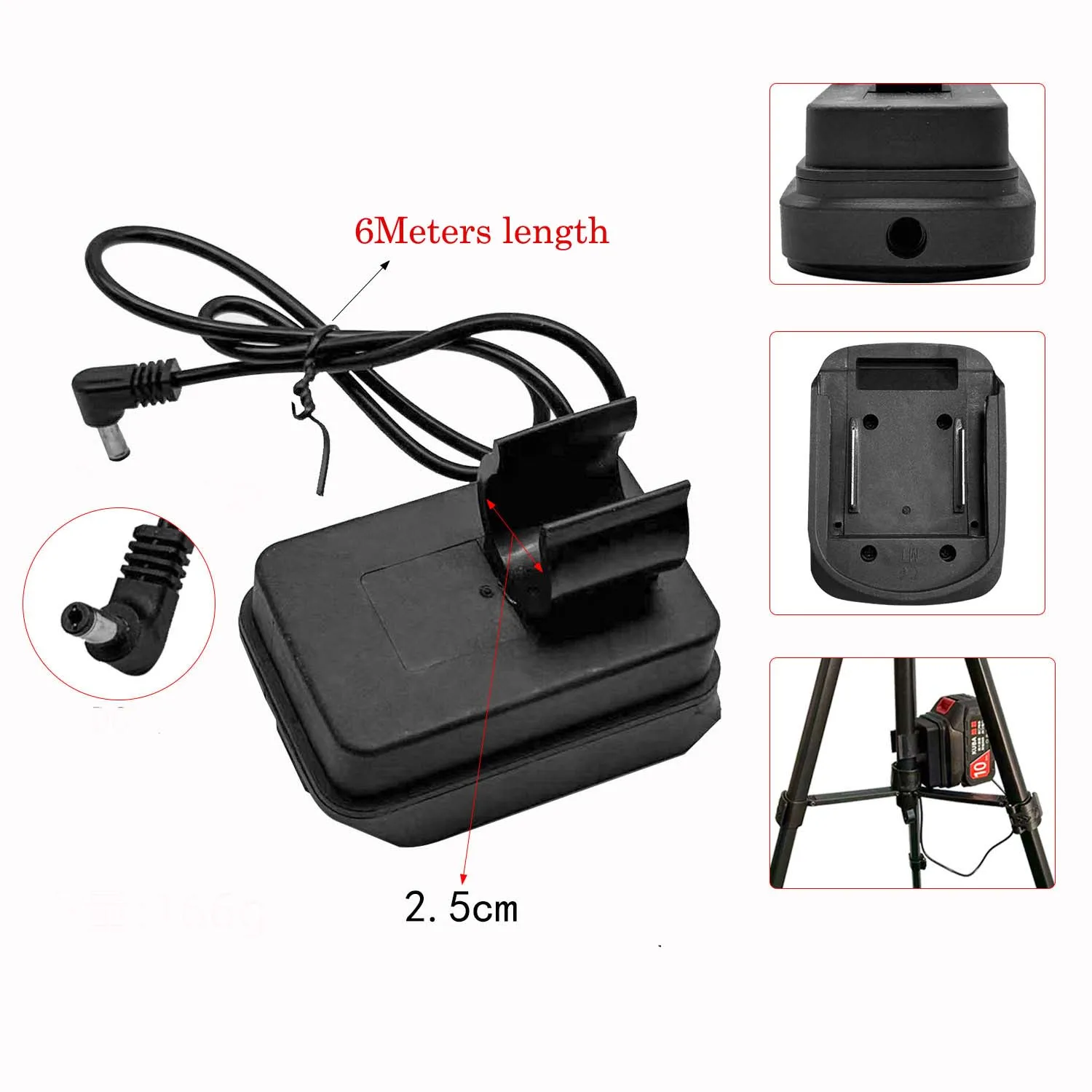 For BL1830 BL1430 BL1860 For battery Connector Terminal Block Replacement with 60cm Wire and 9.5x9.5x8cm Plastic Housing