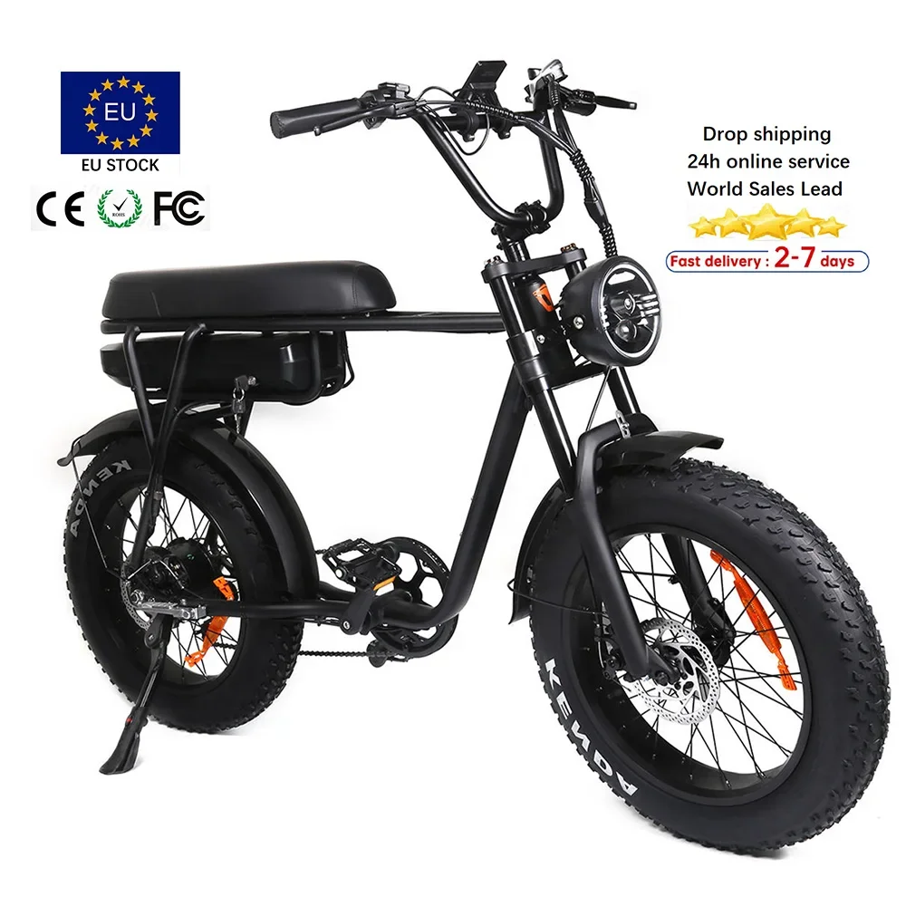 Best seller V8S ebike 750w electric bike offroad 20inch  tire electric bicycle all terrain V8 e-bike EU WAREHOUSE