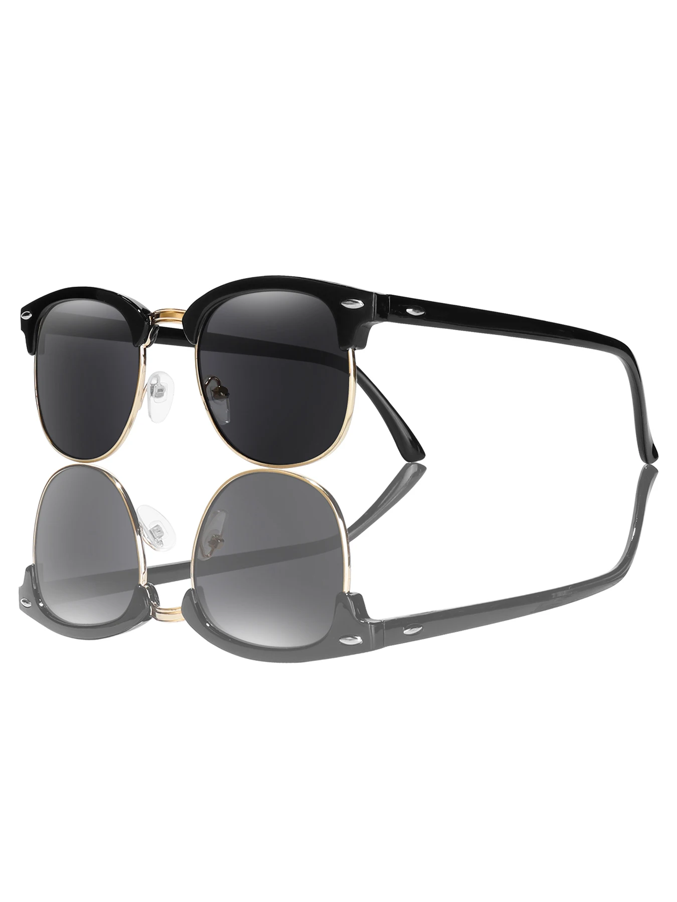 AliExpress Brand Fashion Cycling Sunglasses Rivet Frame Fishing Eyewear Men's Women's Retro Goggles for Outdoor Sports, Running UV400