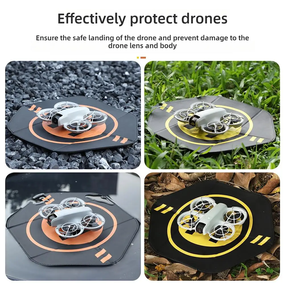 35cm Drone Landing Cushion for dji NEO/Mini4Pro Foldable Small Helipad Waterproof Leather Protects The Fuselage From Shock