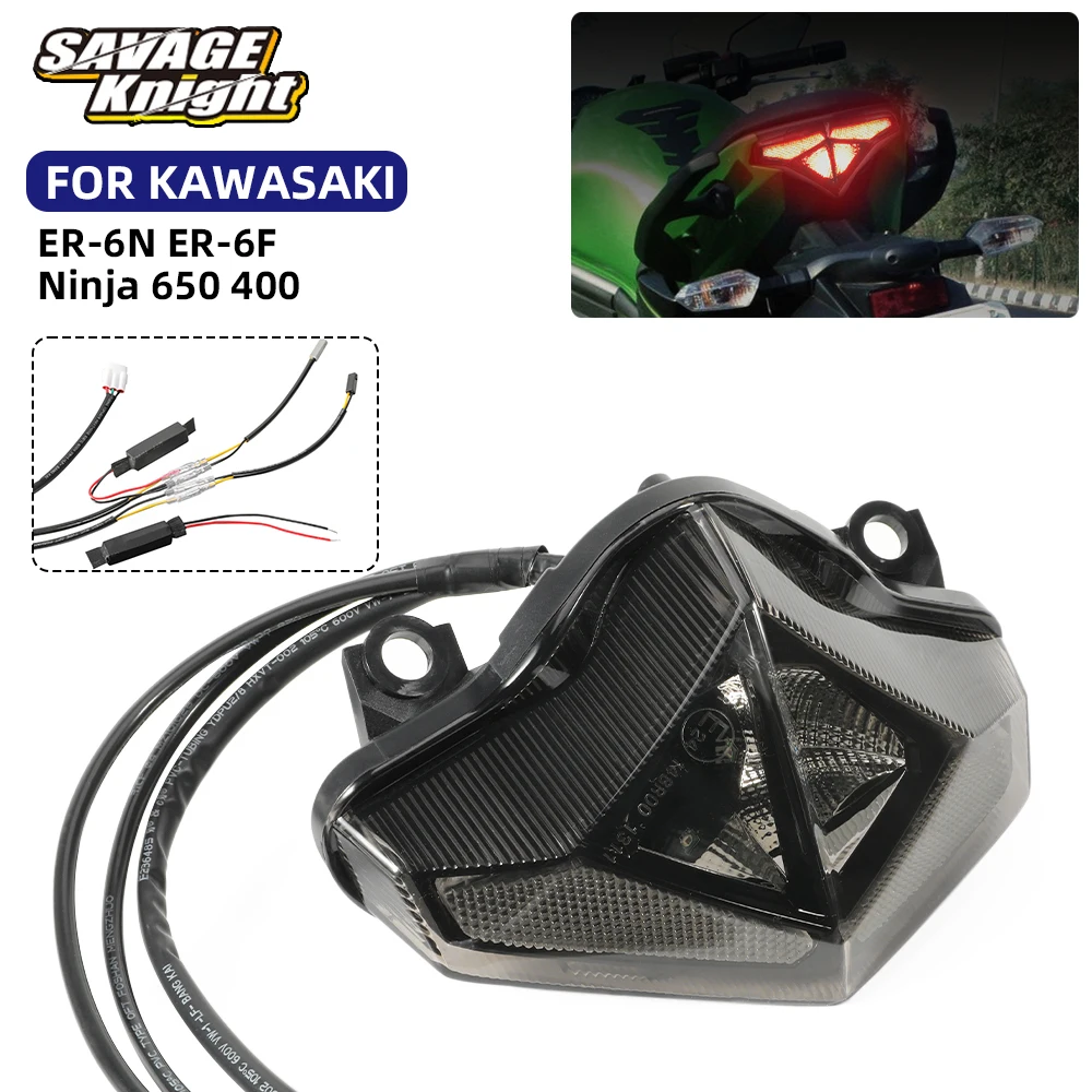 

For Kawasaki Ninja 650 400 LED Tail Brake Stop Light Turn Signal Light Rear Running Lamp ER-6N ER-6F NINJA650 EX650 EX400 ER650