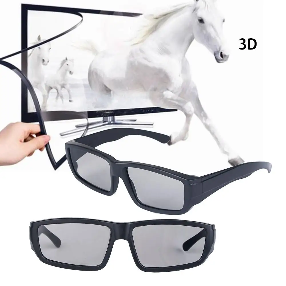 Black Frame TV Projector 3D Game DVD Home Theater Movie Glasses 3D Vision Dimensional Anaglyph 3D Glasses