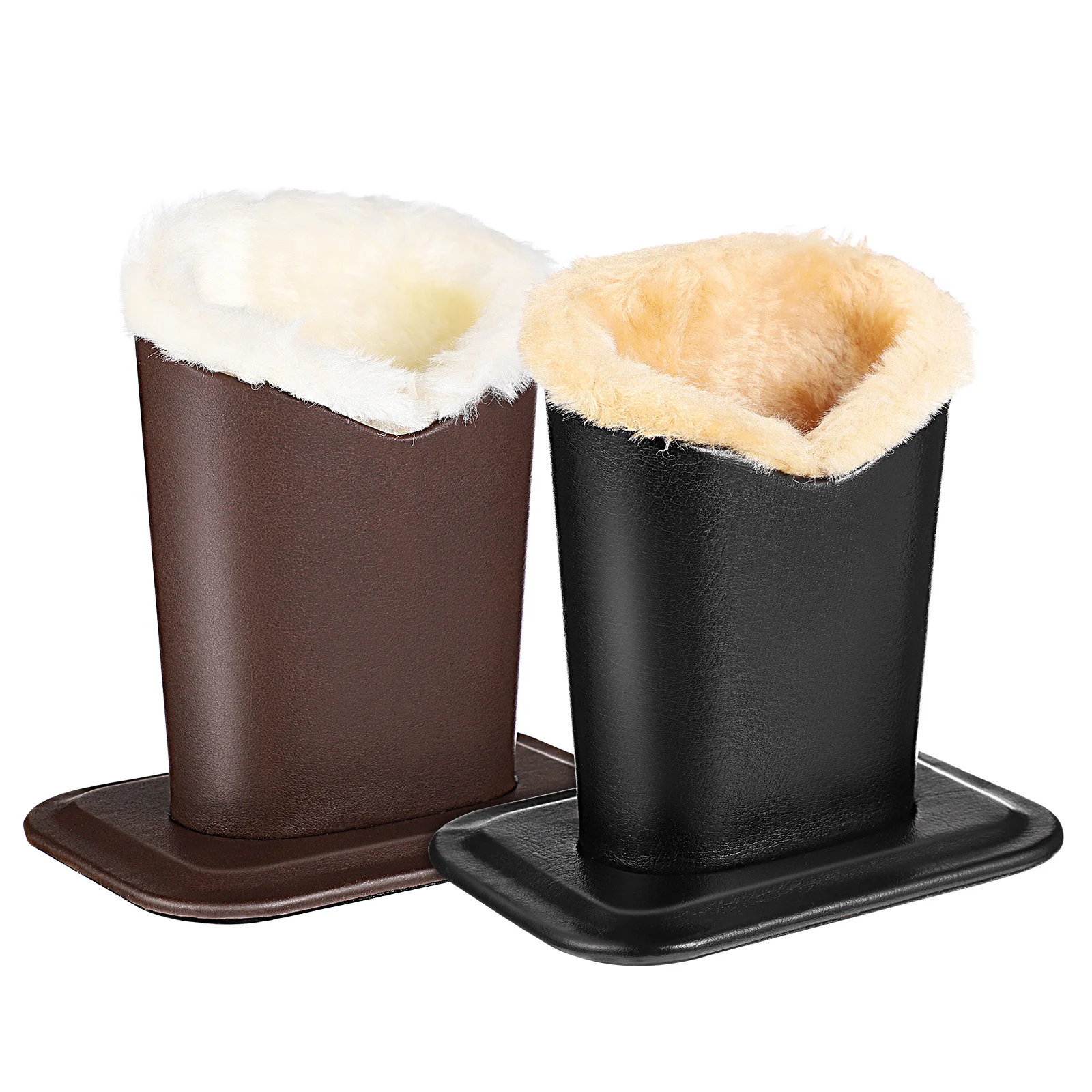 

2pcs Eyeglass Holder Premium Plushed Lining Desktop Storage For Glasses Sunglasses Study Room Office Nightstand Case