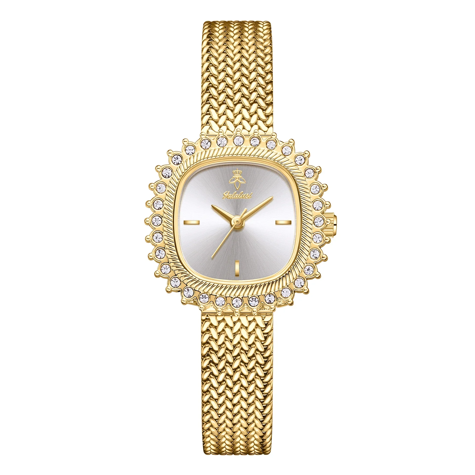 

X-15 mesh belt diamond-encrusted retro women's watch niche women's watch quartz watch
