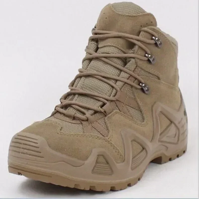 Outdoor Hiking Boots Men's Lace Up Breathable Training Tactical Hiking Desert Boots Plus Size Shoes Botas Militares Masculinas