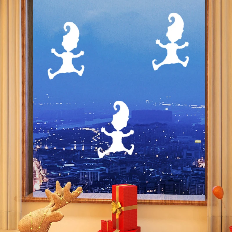 Gnome Stencil Footprints Footprint Template Window Decorations Mini Gnome Stencil Footprints Gnome Door Accessories