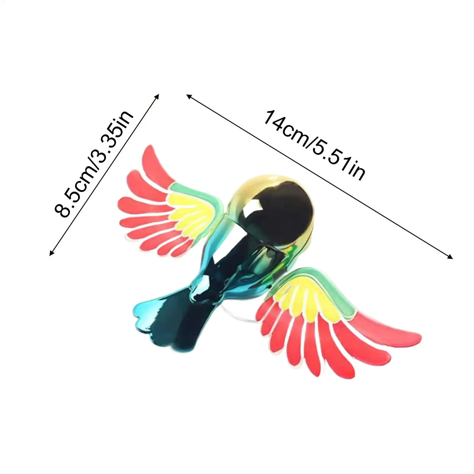 ملحقات مرآة السيارة مضحك تعمل بالرياح الديناميكية الدوارة الجناح الطيور مركبة داش ديكور للسيارات شاحنة RV SUV دراجة نارية