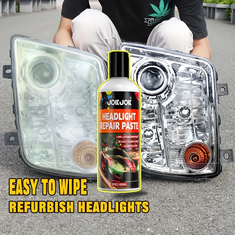 

Полировальная паста для автомобильных фар, удаление пожелтения и царапин, восстановление яркости, повышение четкости, подходит для всех