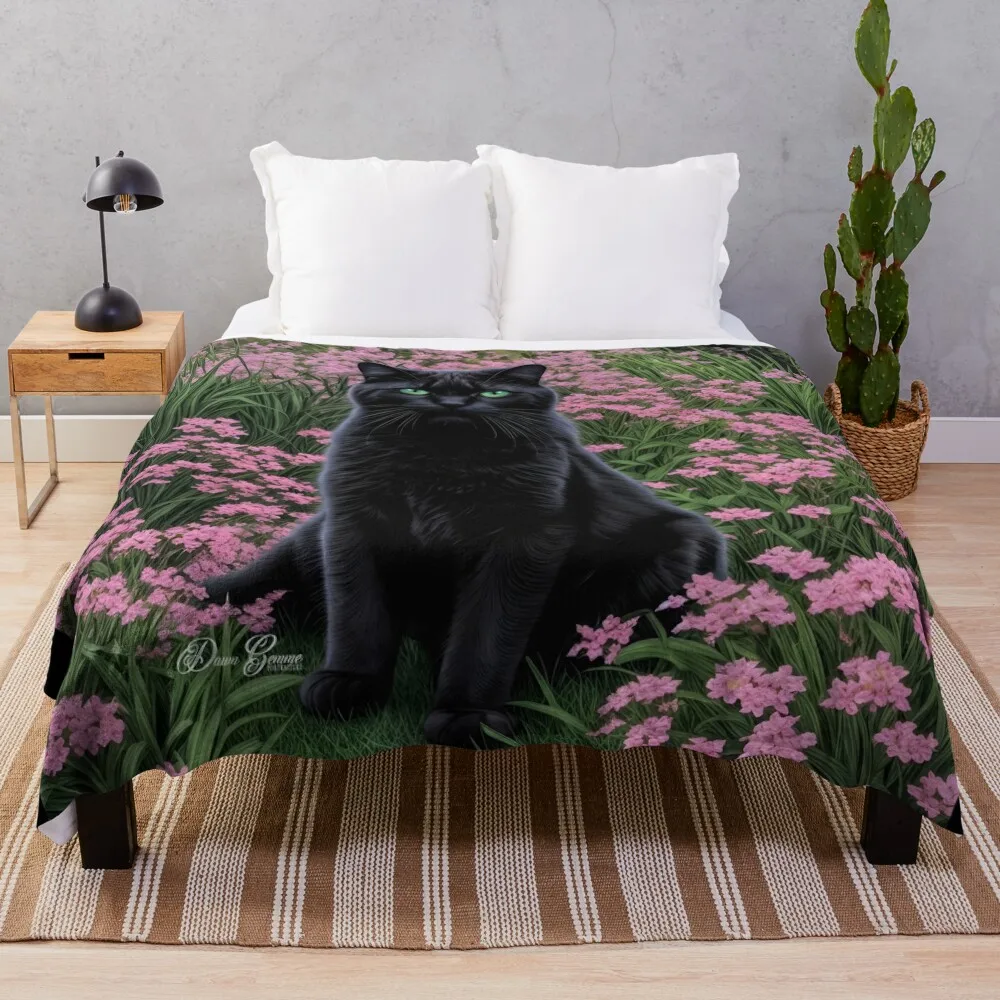 Sheldon Black Cat Art Throw Blanket Soft For Baby Luxury Hairys Blankets