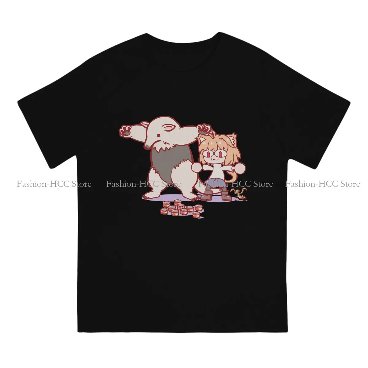 Friend Game Unique Polyester TShirt Neco Arc NECOARC Cat Top Quality Creative Gift Idea  T Shirt Short Sleeve