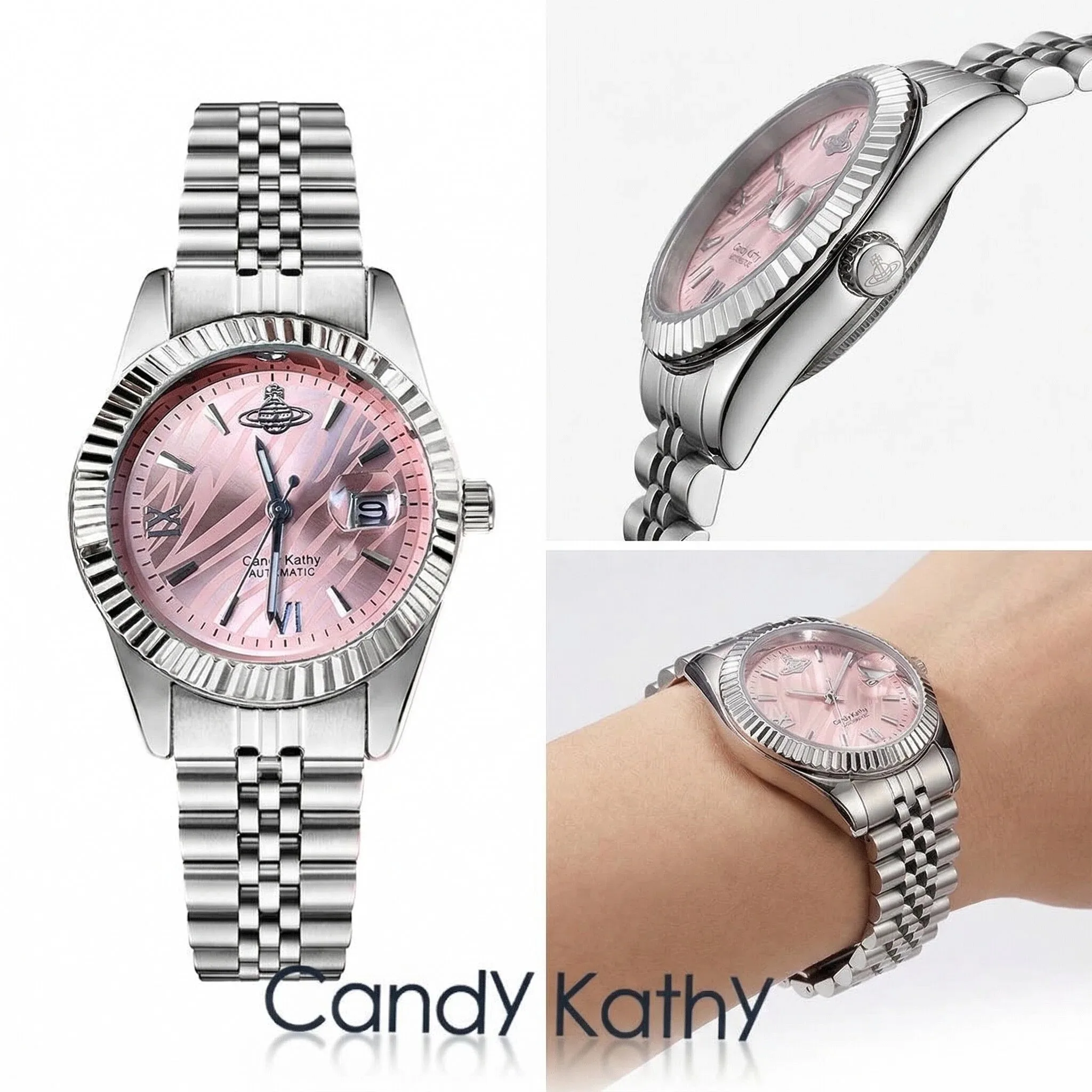 Pink-Dial Quartz Bracelet Watch — product information 7