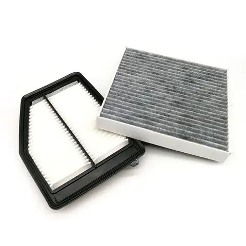 Yubao COMBONew Combo Set Engine & Carbonized Cabin Air Filter For Acura ILX 2013-2015 2.0L For Honda Civic 2012-2015 1.8L