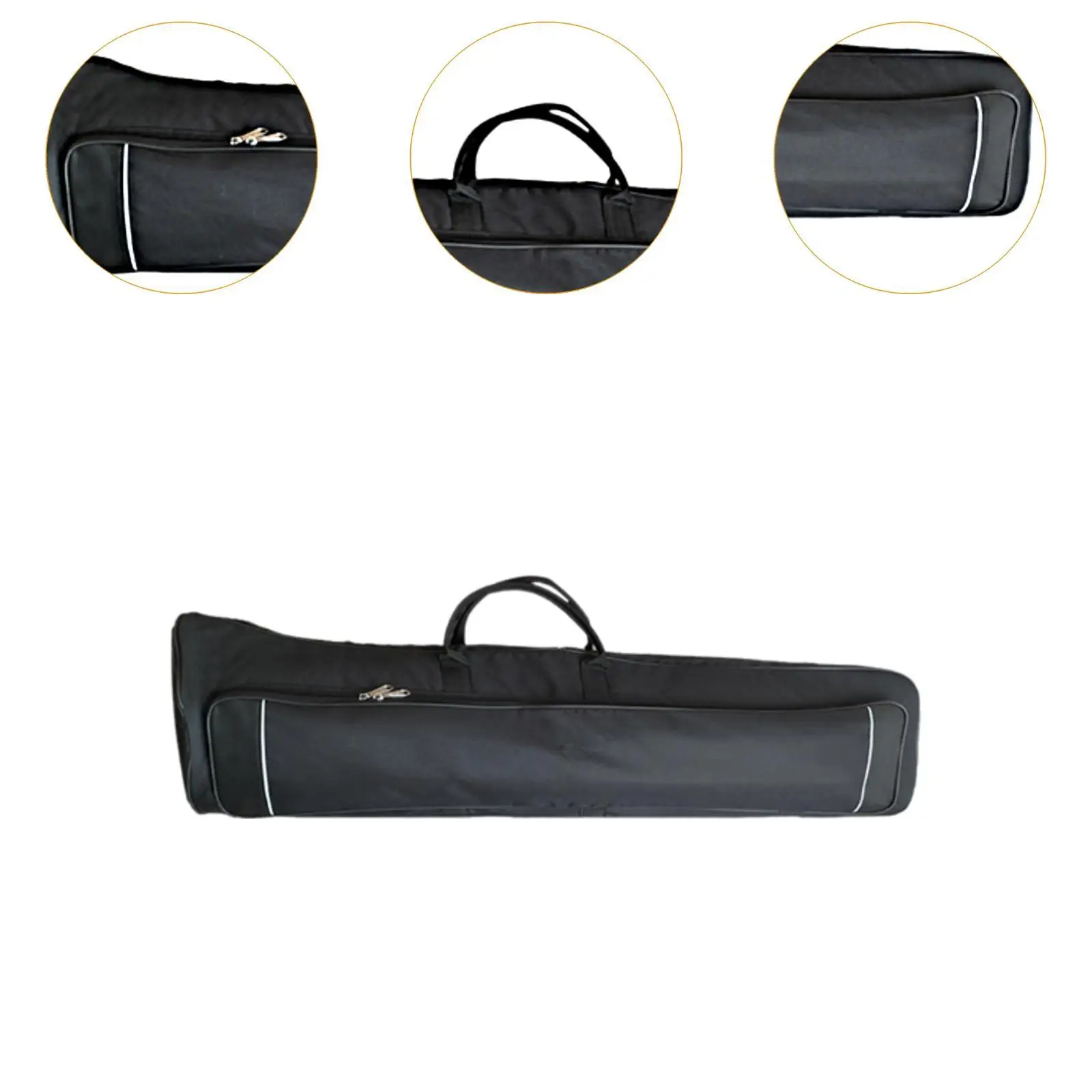 Bolsa para trombón Alto, bolsa de transporte para trombón Alto, con correa ajustable para el hombro, bolsa para viñetas, bolso de hombro para trombón para principiantes