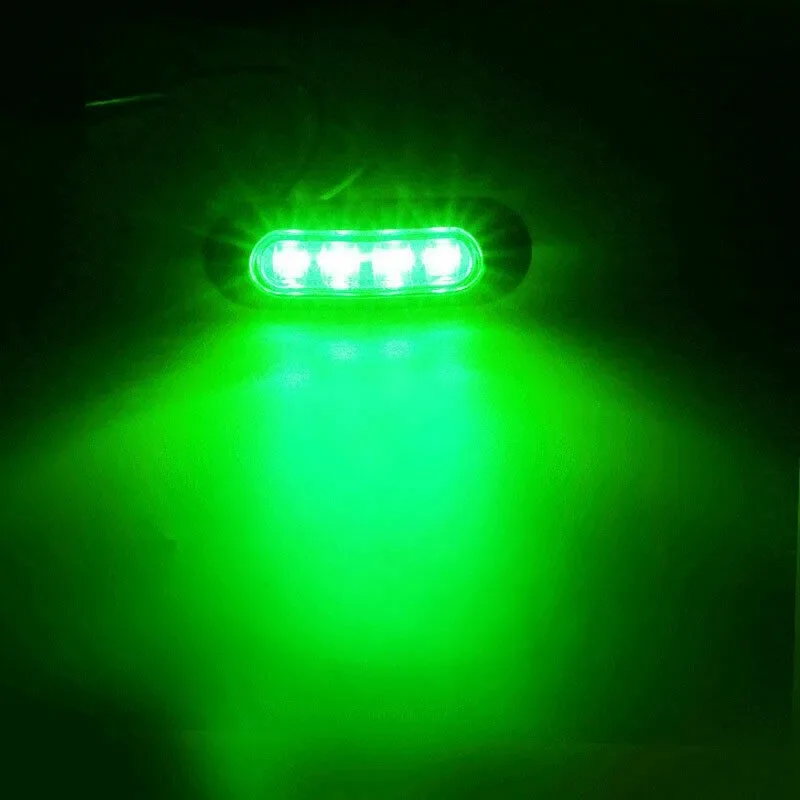 2Pcs Red Green LED Boat Navigation Light 12-24V Waterproof Sailing Signal Lamp Marine Yacht Warning Light Side Marker