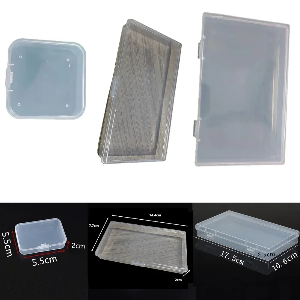 Mini Boxes Rectangle Transparent Plastic Storage Box Container Packaging Box For Earrings Rings Beads Collecting For Home Tool