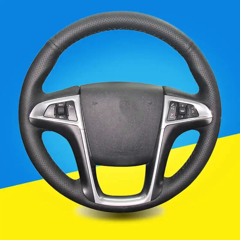 Custom Auto Braid On The Steering Wheel Cover for Buick Lacrosse 2013 2014 2015 DIY Car Covers Interior Accessories Car-styling