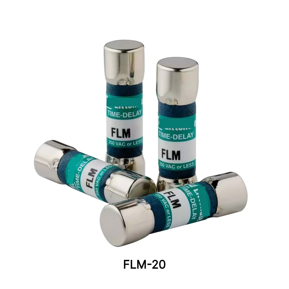 FLM-20 Fuse, 20A 250VAC Time Delay Cartridge Fuse, 【10-Pack】 OEM