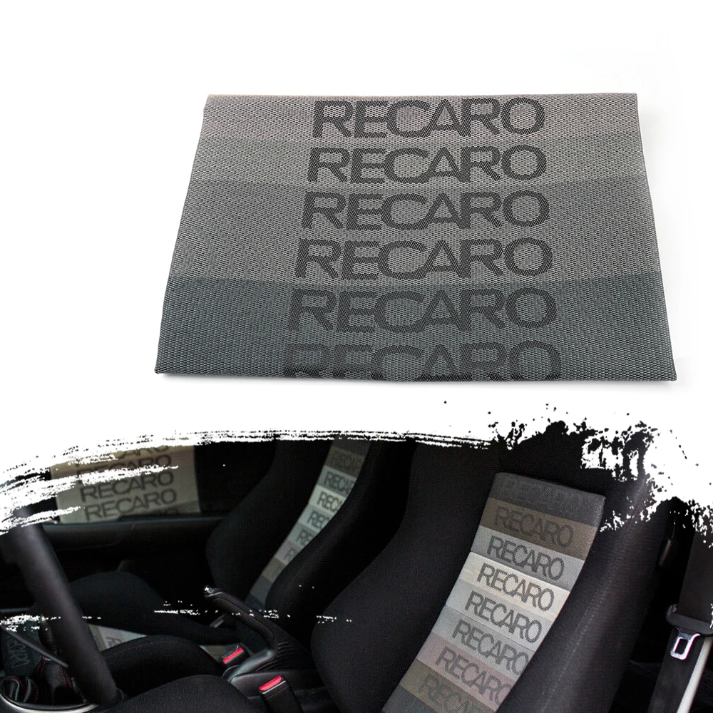 New 100cm x150cm JDM RECARO BRIDE Seats Fabric Cloth Auto Fabric Interior Accessory Seat Cover Headliner Door Panel Cloth BAG041