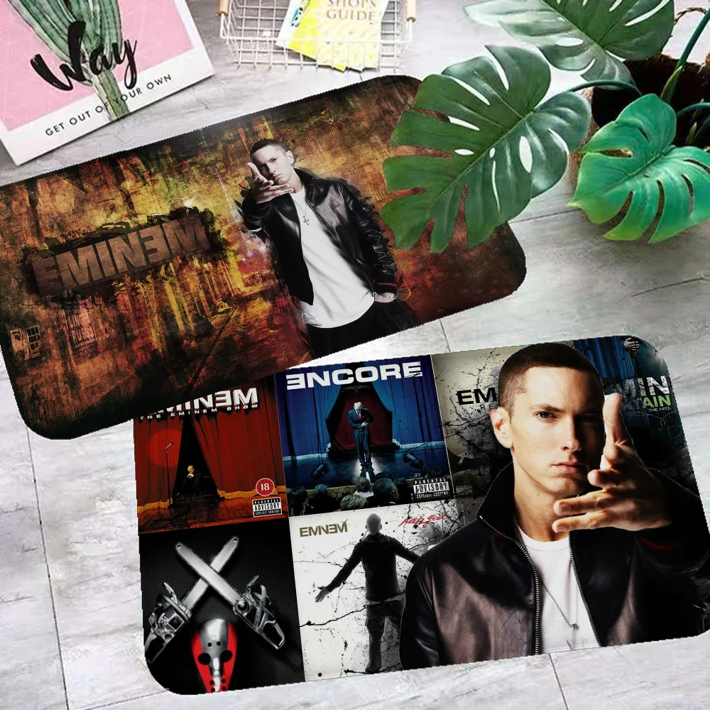 E-Eminem Door Mat Washable Non-Slip Living Room Sofa Chairs Area Mat Kitchen Toilet Rug