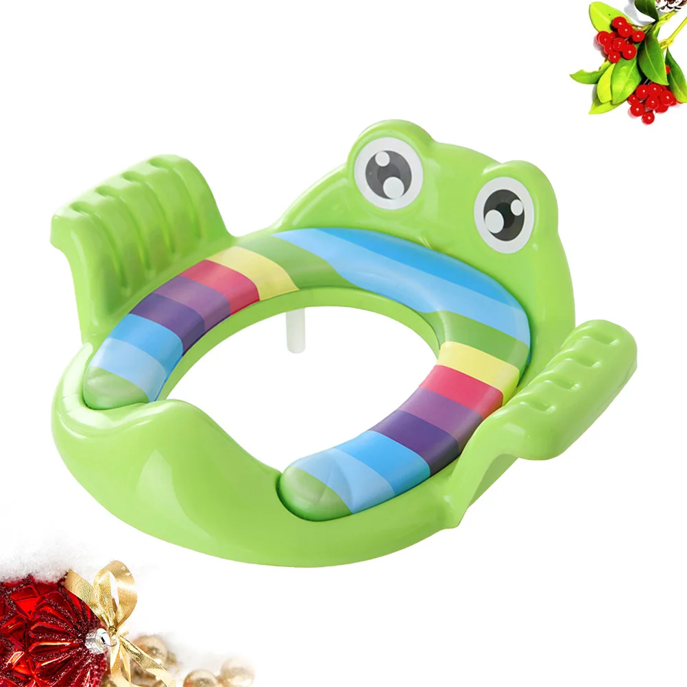 وسادة ناعمة باللون الأزرق اللطيف على شكل قعادة كرتونية للأطفال، مقعد تدريب مرحاض للأطفال غير قابل للانزلاق، مقعد تدريب للأطفال