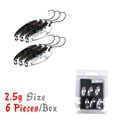 2.5g Silver 6PCS