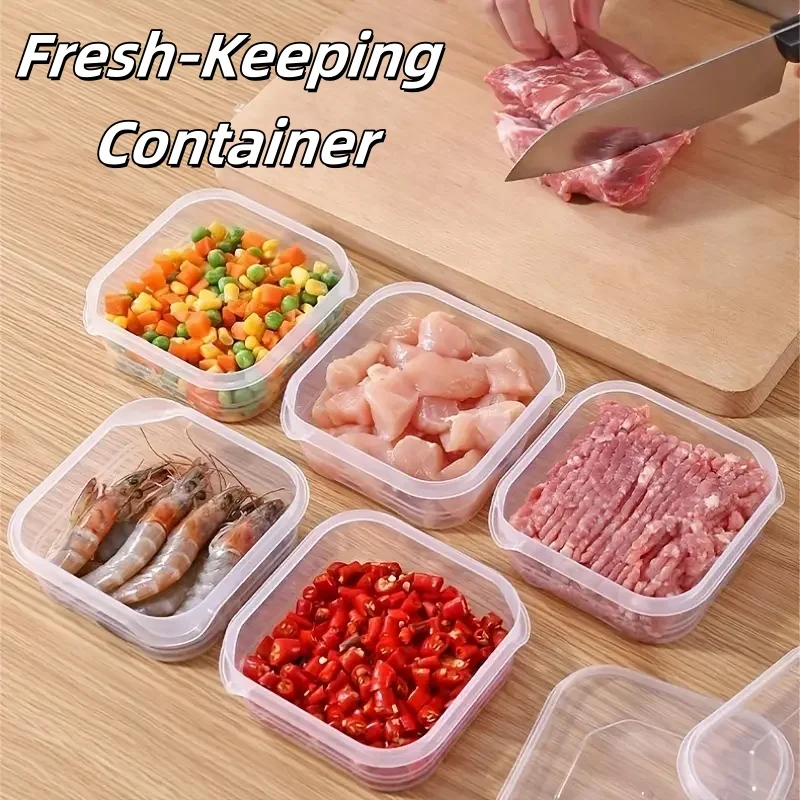 Stackable Microwave-Safe Food Containers for Veggies, Meat, Ginger, Grains - Kitchen & Camping Use