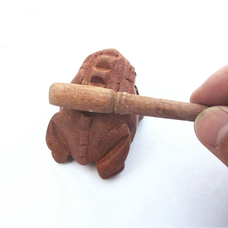 Wooden Carving Frog Toys, Tourist Bamboo And Wood Handmade Crafts, Wooden Scratching Frog Ornaments Durable