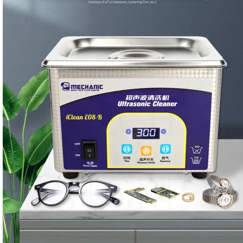 Professional Ultrasonic Cleaner Sonic Wave Tank Glasses Watch Jewellery Cleaning Machine Tool Electronic Components Deep Cleaner