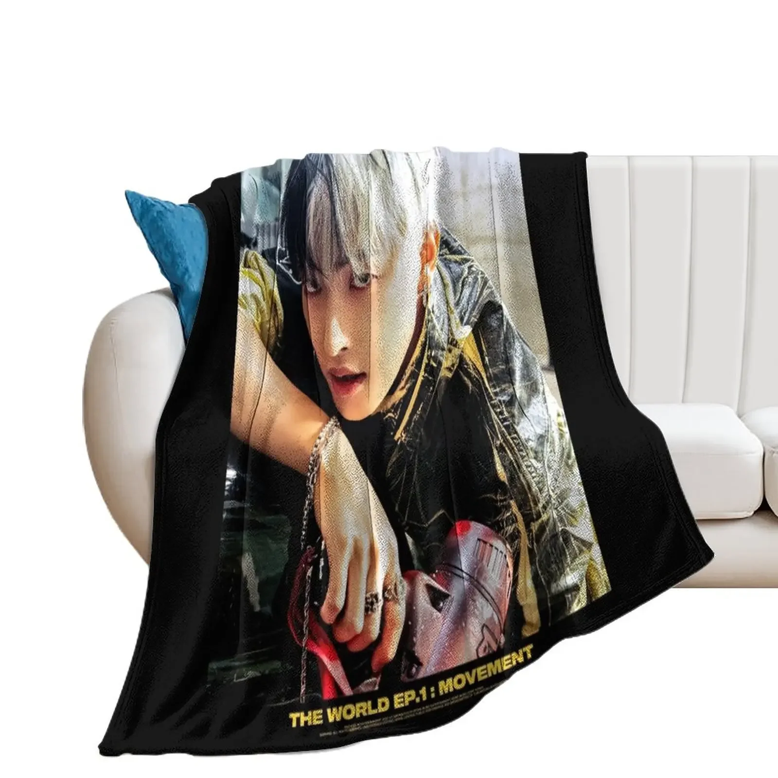 Hongjoong - Ateez Throw Blanket Custom Polar Luxury Brand Blankets