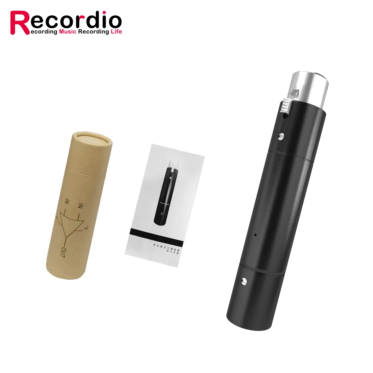 

GAZ-MA1 Dynamic Microphone Front End Amplifier XLR Signal Output Two stage Gain Amplifier Pure Sound Quality Plug and Play