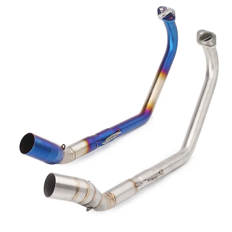 Motorcycle Full Exhaust Escape System Modifed Middle Link Pipe Slip On For Yamaha YZF R15 MT-15 MT15 V3 R125 mt125