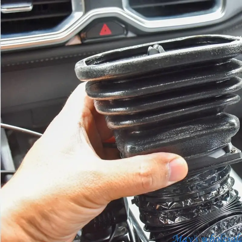 USB Fan Car Outlet Extension Hose, Flexible Cooling Duct for Back Comfort and Directed Parked Daily Use Support 448A
