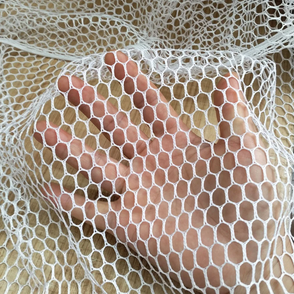 Black Hollow Grid Net Fabric, Multi-Functional Mesh Fabric, DIY Shopping Bag, Vegetable Bag, Sewing Cloth, Fashion, 1Yard