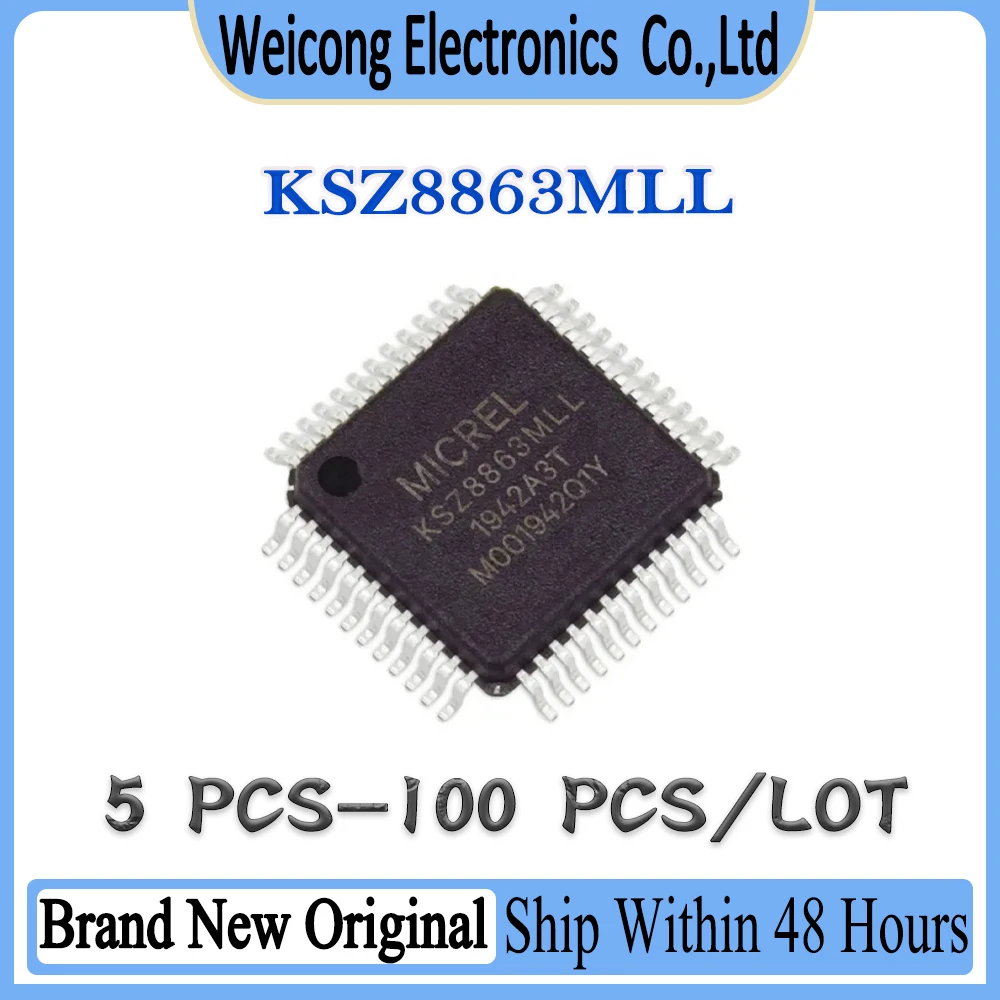 

KSZ8863 KSZ8863MLL KSZ8863ML KSZ8863M KSZ New Original IC MCU Chip LQFP-48