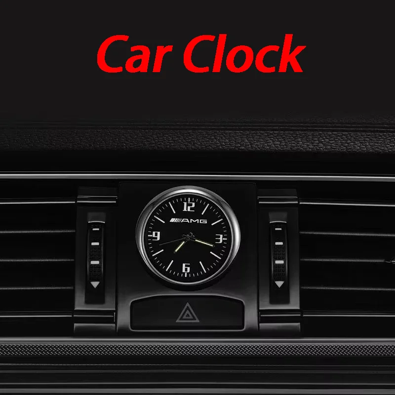 

Украшение автомобиля Кварцевые светящиеся часы для Mercedes Benz C180 C200 C260 C300 W108 W124 W126 W140 W168 W169 AMG GLA CLA GLC