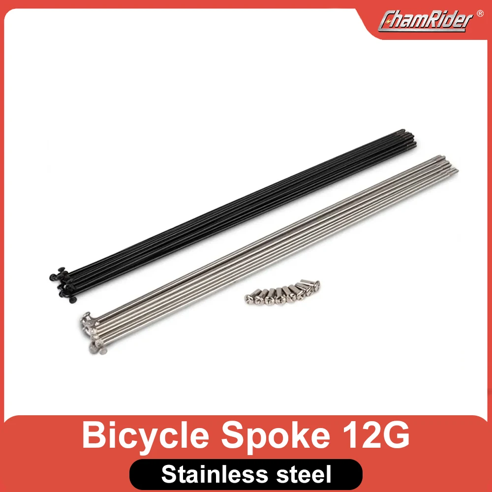 Customized Custom Made Spoke Radius knitting Needle Stainless Steel 12G Black Bicycle Electric Bike Copper Nipple