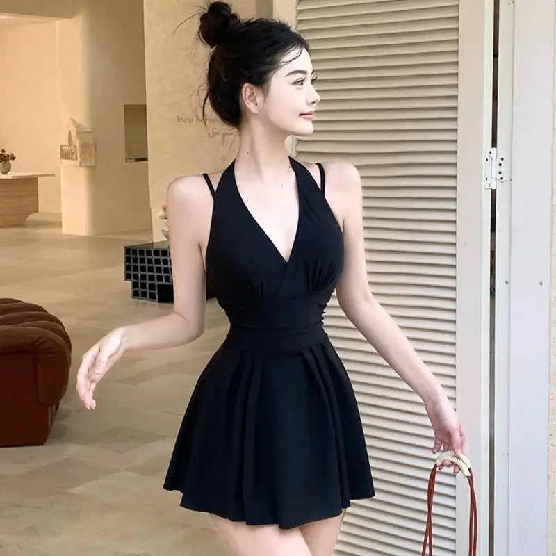 Swimsuits for Women New Girls with Conservative Swimsuits for High-end One-piece Women's Skirt Swimsuit