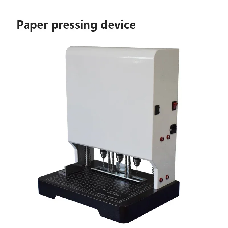 

New Upgrade QY-50ZD Electric Binding Machine Three Hole Punching Machine Adjustable Hole Spacing Thread Bound File Cover Personn