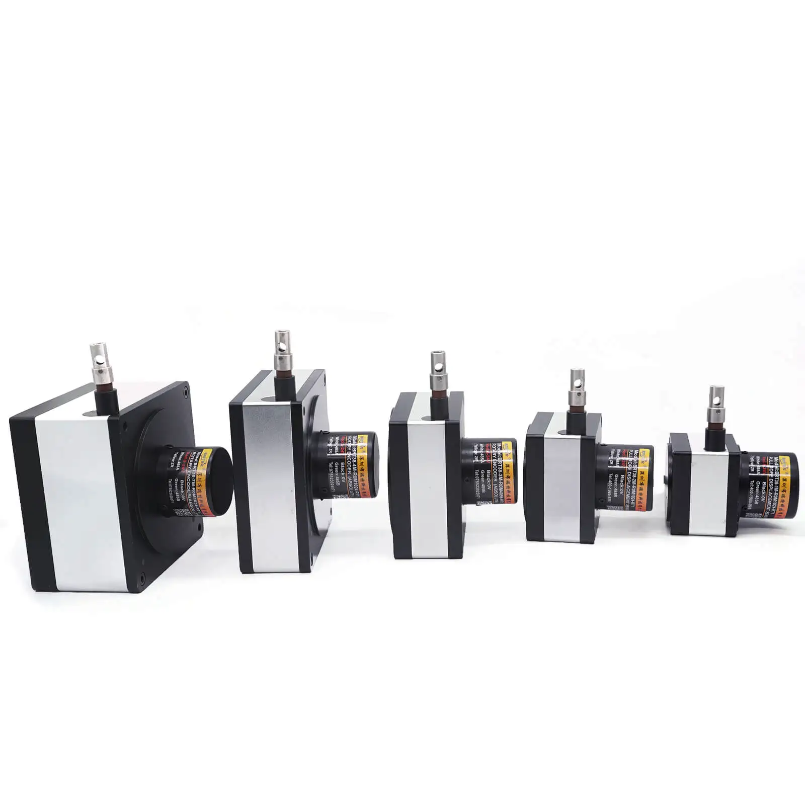 wire displacement sensor draw encoder with SSI Analog Interface linear pull cable rope contact Range up to 7m transducers