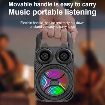 רמקול בלוטות' 500mAh רמקולי בלוטות' עוצמתיים TF/FM/USB/TWS/BT סאב-וופרים ניידים לריקודים 6 best sales רמקול חיץ - №1