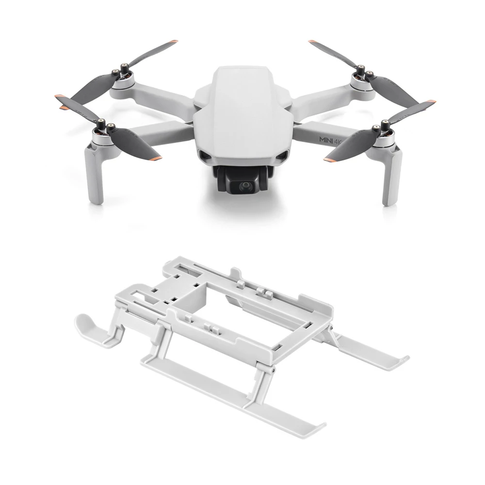 

Grey Extended Height Foldable Landing Gear Tripod Stand Mini Drone Accessories Extension Legs for DJI Mini 4k/Mini 2/2se Parts