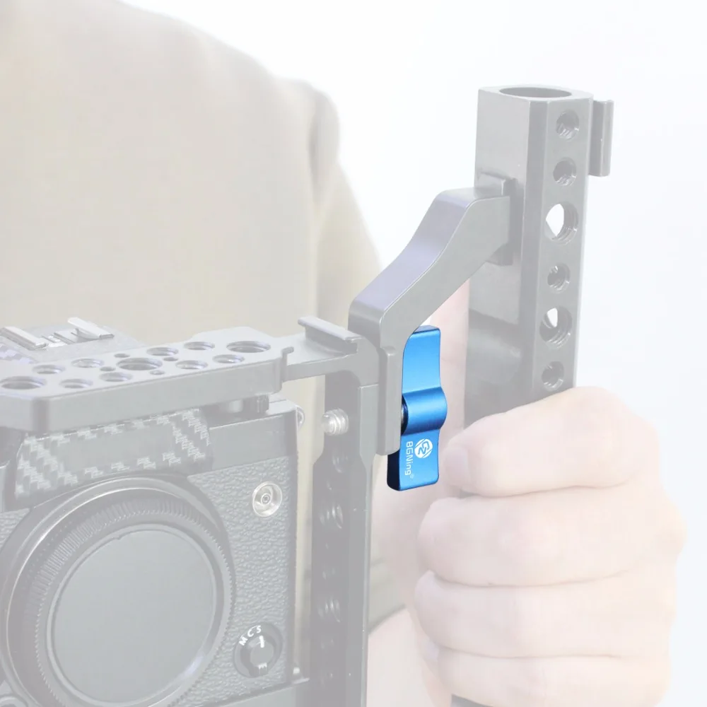Aluminium Verstellbarer Griff 17mm 1/4 Zoll Gewinde Schraubadapter DSLR Kamera Fotografie T-förmiger Schraubenschlüssel L-Typ – Detail 10