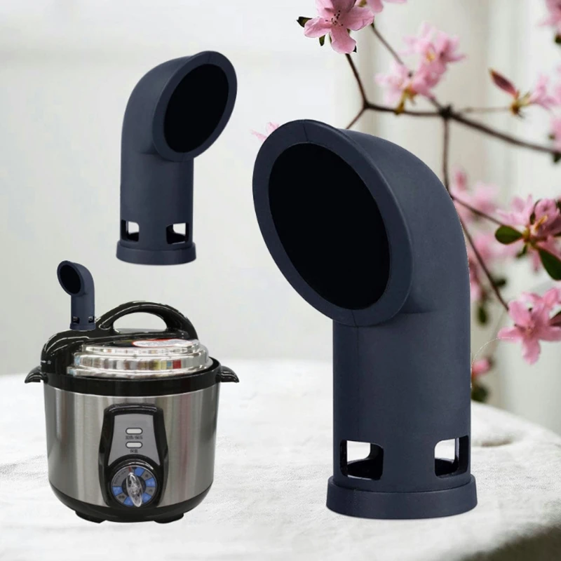 D0AB Electric Pressure Cooker Steam Release Diverter Silicone Steam Pipe 360 Degree Pressure Cooker Exhaust Pipe